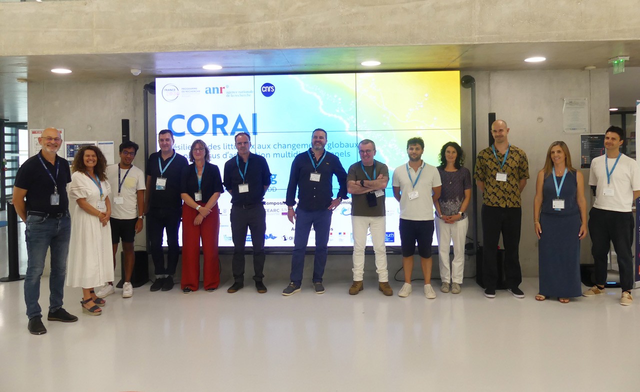 Photo de groupe du consortium CORAI lors du lancement du programme à l'IMREDD à Nice